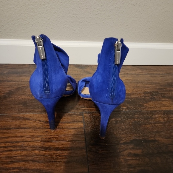 Vince Camuto Blue Stiletto Heels with Ankle Strap Sz 9 - Picture 3 of 3